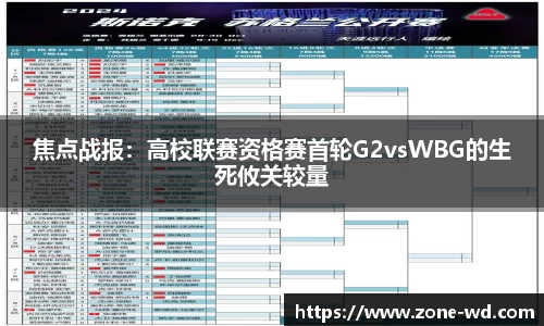 焦点战报：高校联赛资格赛首轮G2vsWBG的生死攸关较量